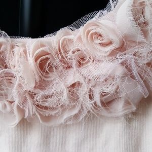 3D roses top nude